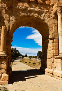 Archway leading to castle