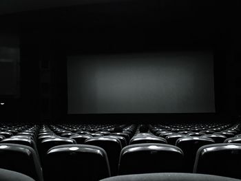 Empty chairs in room