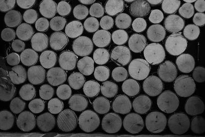 Full frame shot of logs