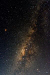 Low angle view of stars in sky