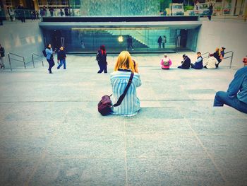 Group of people on the floor