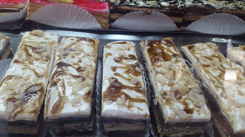 Close-up of ice cream for sale in store