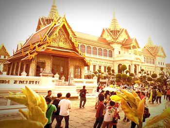 Low angle view of temple