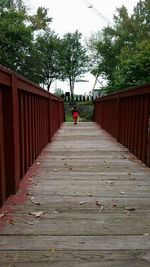 View of wooden boardwalk