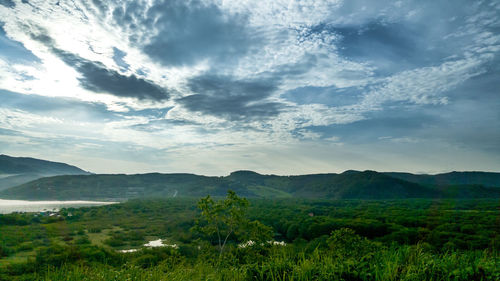 Scenic view of landscape against sky