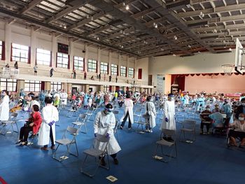 Group of people in building