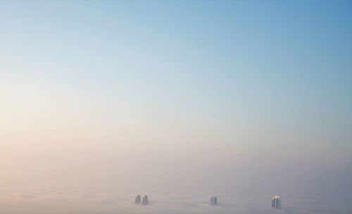 Scenic view of landscape against clear sky