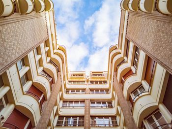 Low angle view of building against sky