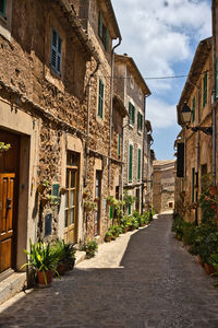 Street amidst buildings in town