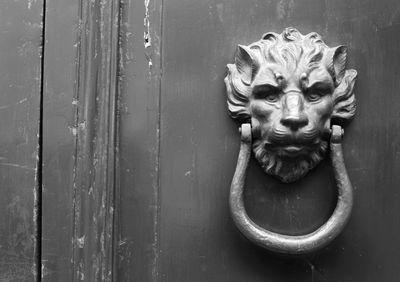 Close-up of door knocker