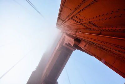 Low angle view of built structure against clear sky