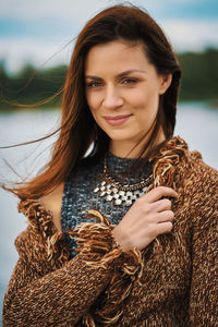 Portrait of smiling young woman