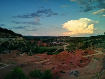 Panoramic view of landscape against sky