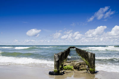 Groynes at beach