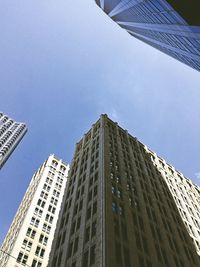 Low angle view of modern building against sky