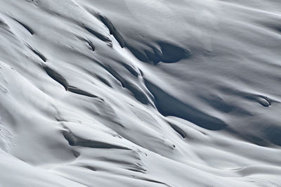 Full frame shot of snow covered field