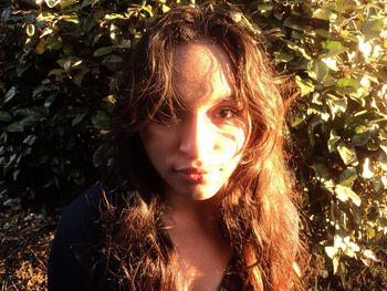 Portrait of young woman