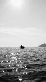 Scenic view of calm sea against sky