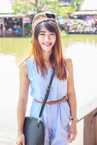 Portrait of a smiling young woman