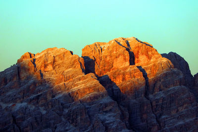 Rock formations against sky