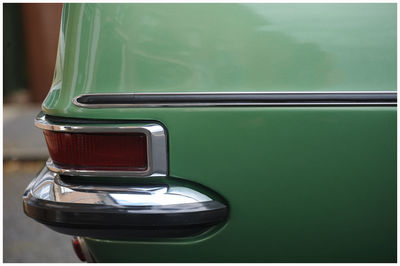 Close-up of vintage car on table