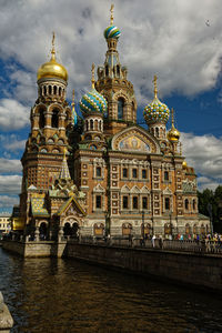 View of cathedral against cloudy sky