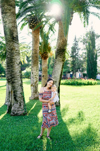 Full length of woman in park