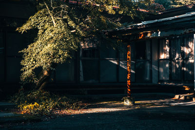  abandoned building under the sunset