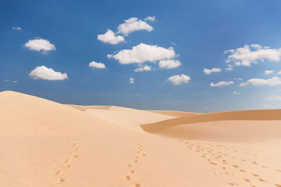 The white dunes, bau sen, bau trang- landmark near mui ne, binh thuan, vietnam.