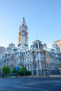 View of buildings in city against sky