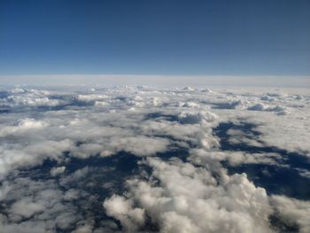 Aerial view of cloudscape against sky