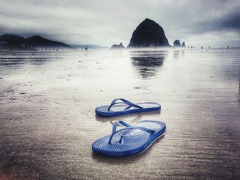 Flip-flops at beach