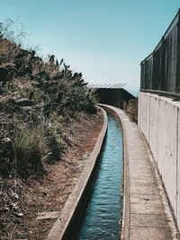 View of canal along buildings