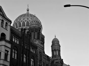 Low angle view of synagogue in berlin