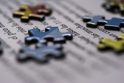 Close-up of text on paper