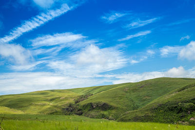 Scenic view of landscape against sky