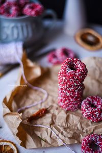 Close-up of dessert