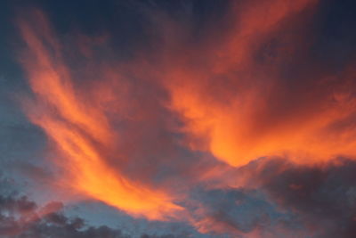 Low angle view of cloudy sky