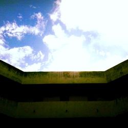 Low angle view of built structure against sky