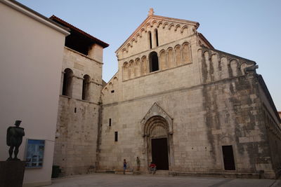 Low angle view of historic church in croatia