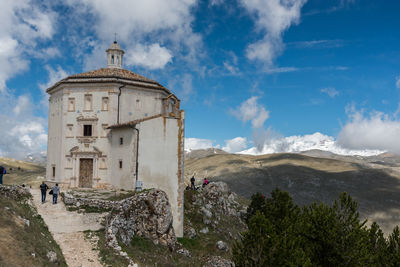 Panoramic view of church against sky