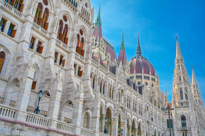 Low angle view of building against sky