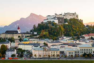 Salzburg historic town center, austria