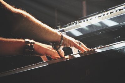 Man playing piano