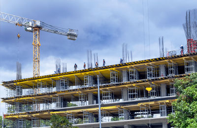 Low angle view of building against sky