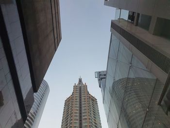 Low angle view of buildings against sky