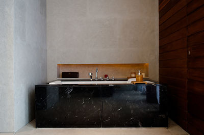 View of food on table at home