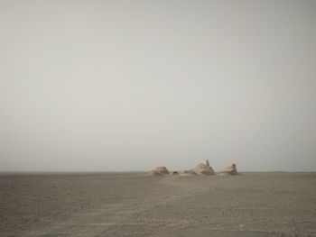 Scenic view of desert against sky