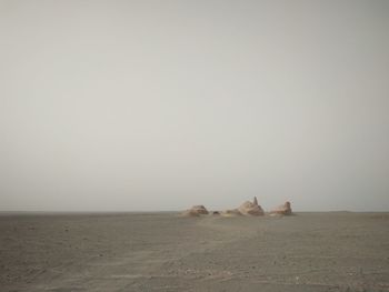 Scenic view of desert against sky