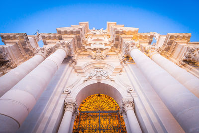 Low angle view of building against sky